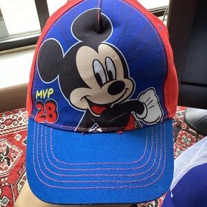 Disney Kids Mickey Mouse Blue and Red Baseball Cap